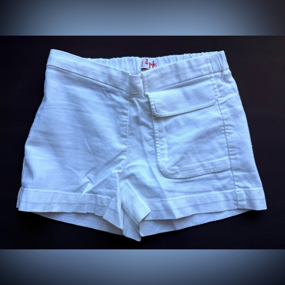 Il Gufo White Girl’s Cargo Shorts